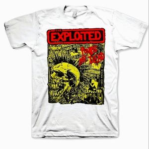 The Exploited Punks Not Dead White Shirt